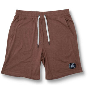 New Baja Llama Men's Mach Zero Lounge Shorts, Maroon Size XXL
